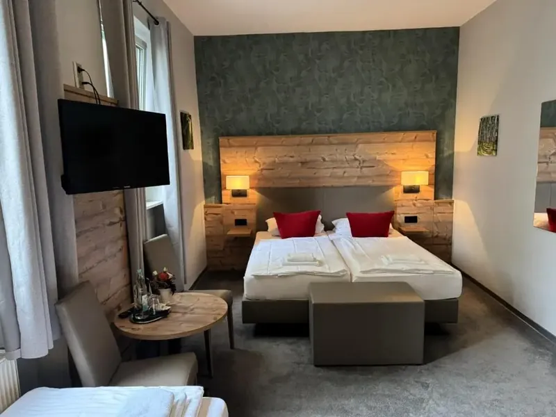 Dreibettzimmer im Hotel Kornpforte Koblenz für Familien